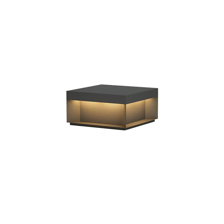 Svart Box Utomhus Postlampa