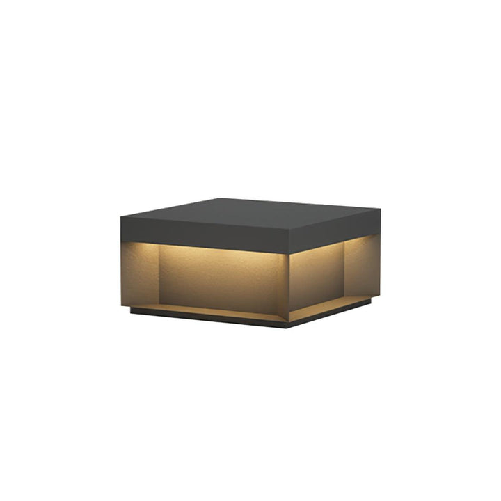 Svart Box Utomhus Postlampa
