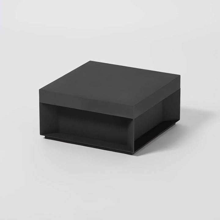 Svart Box Utomhus Postlampa