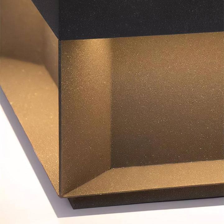Svart Box Utomhus Postlampa