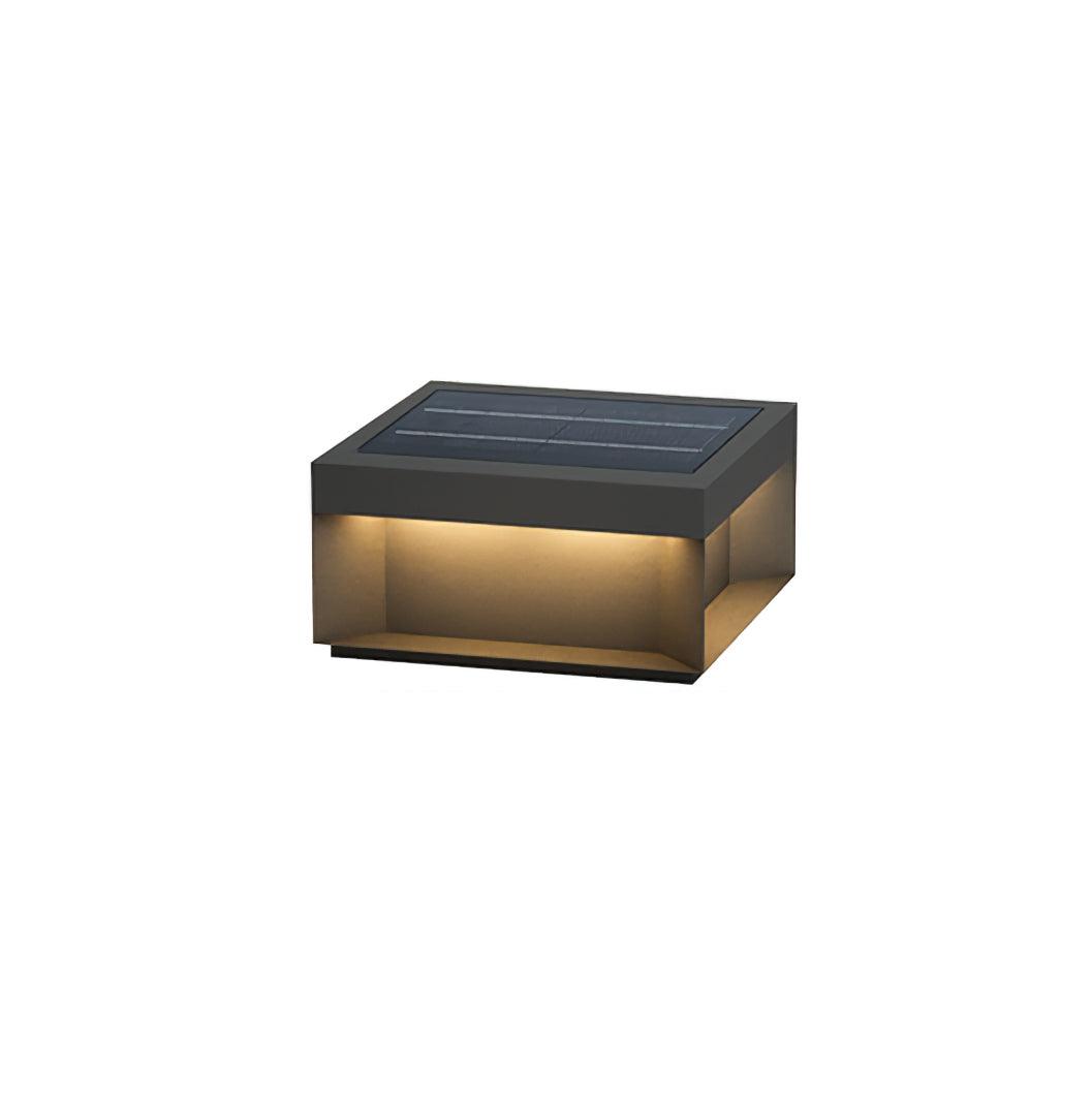 Svart Box Utomhus Postlampa