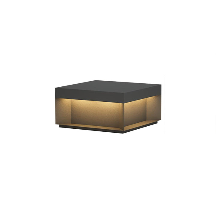 Svart Box Utomhus Postlampa