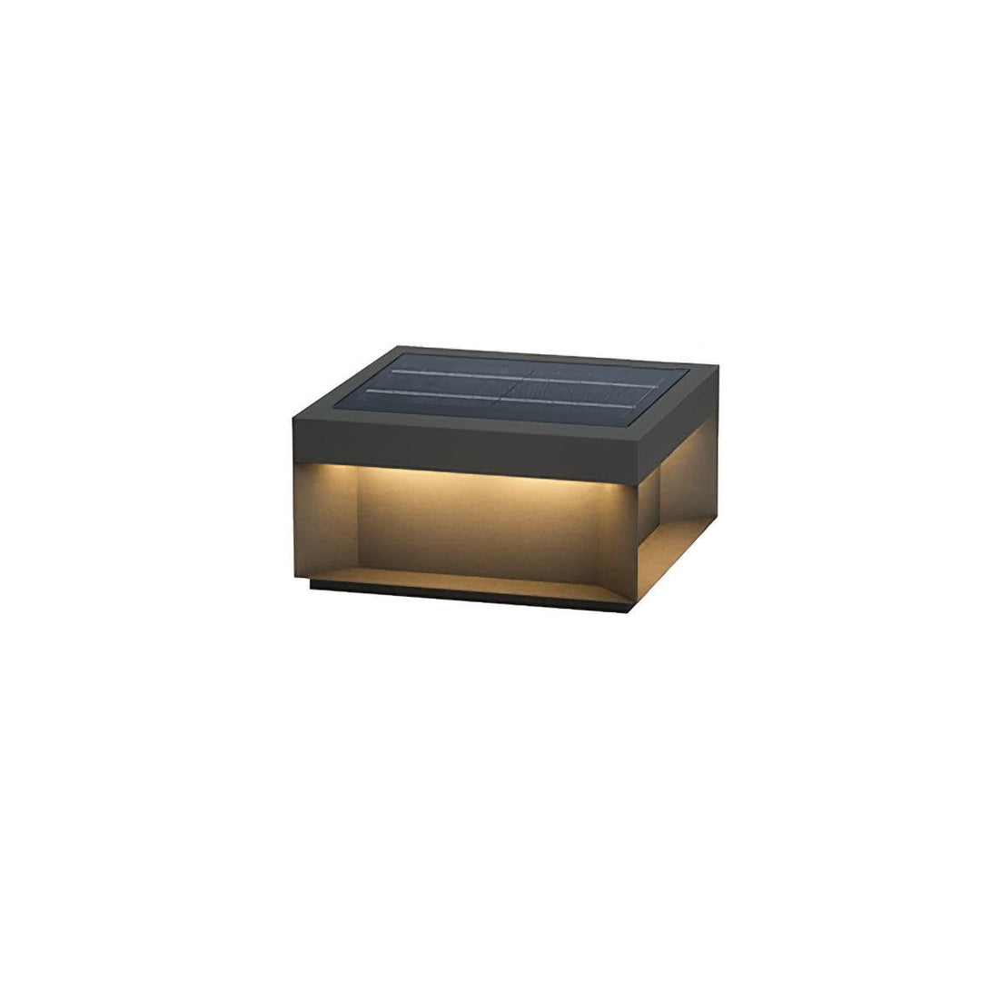 Svart Box Utomhus Postlampa