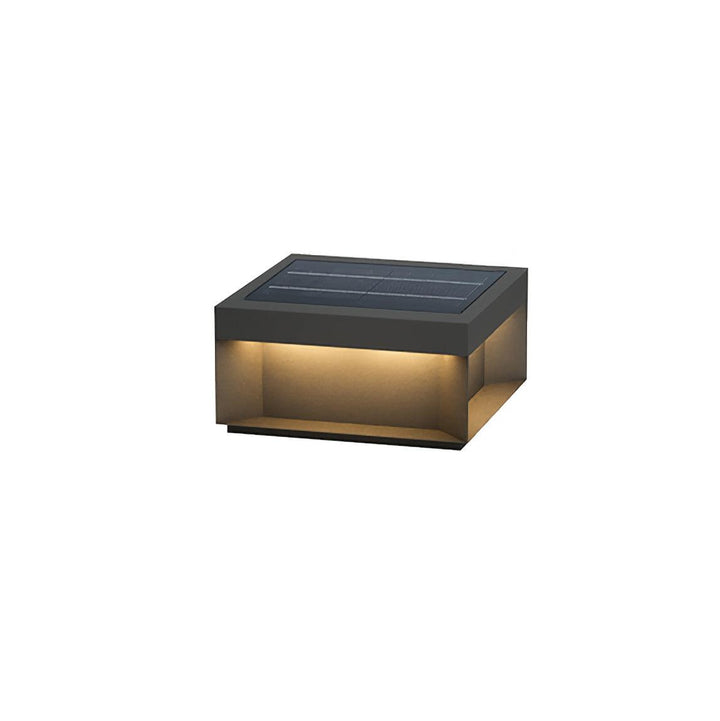 Svart Box Utomhus Postlampa