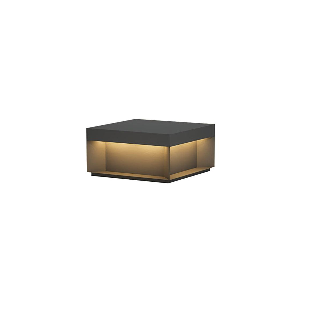 Svart Box Utomhus Postlampa