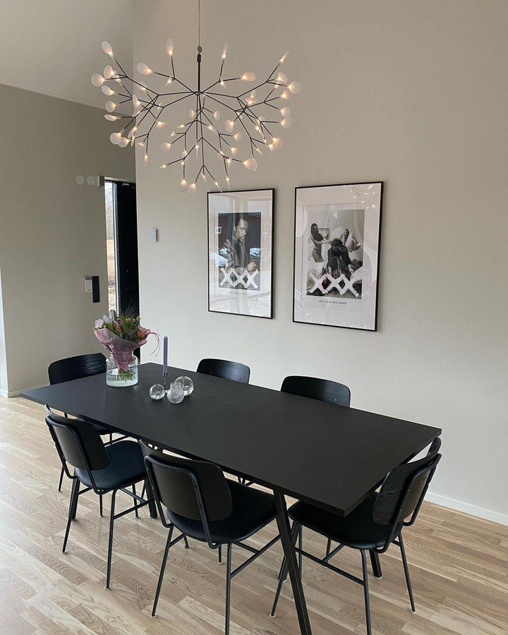 Svart Eldfluga LED Kandelaber