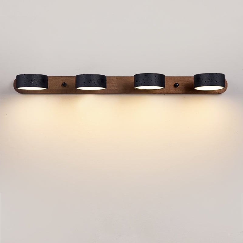 Svart Travertin Duo Vägglampa
