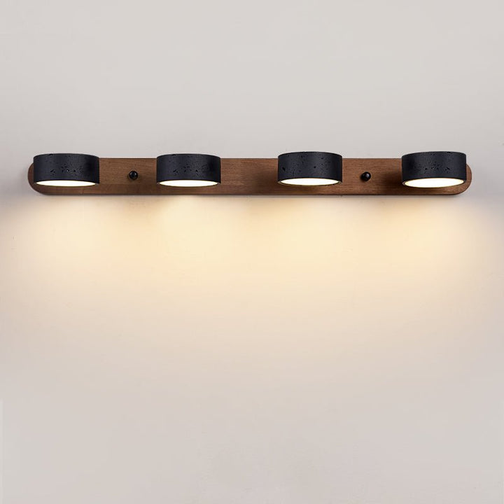 Svart Travertin Duo Vägglampa
