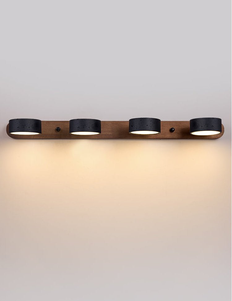 Svart Travertin Duo Vägglampa