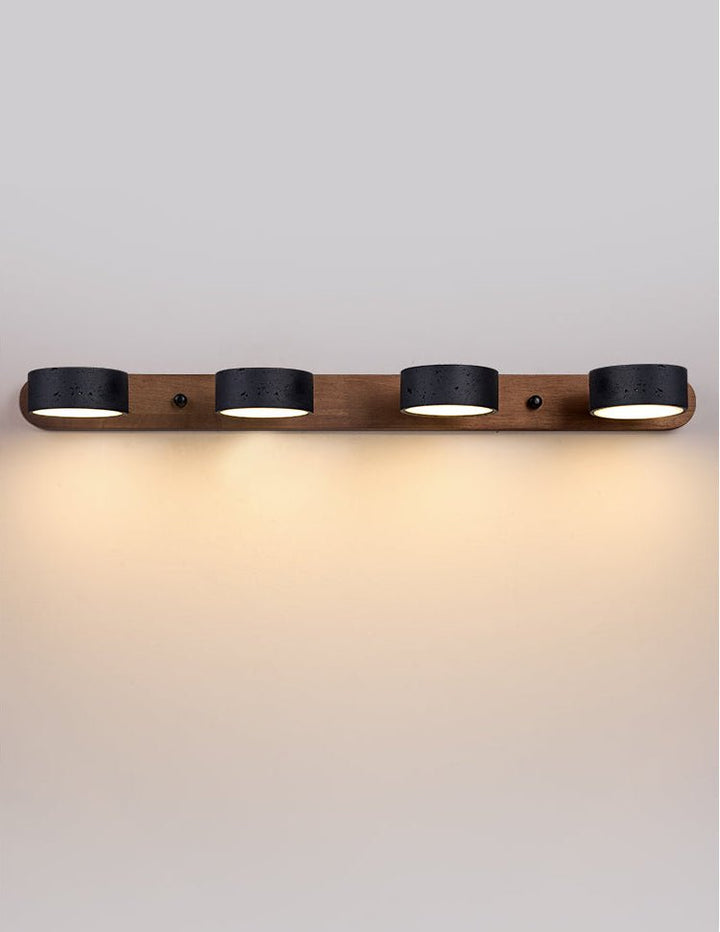 Svart Travertin Duo Vägglampa