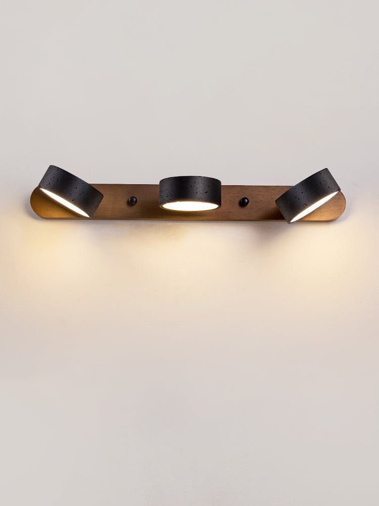 Svart Travertin Duo Vägglampa