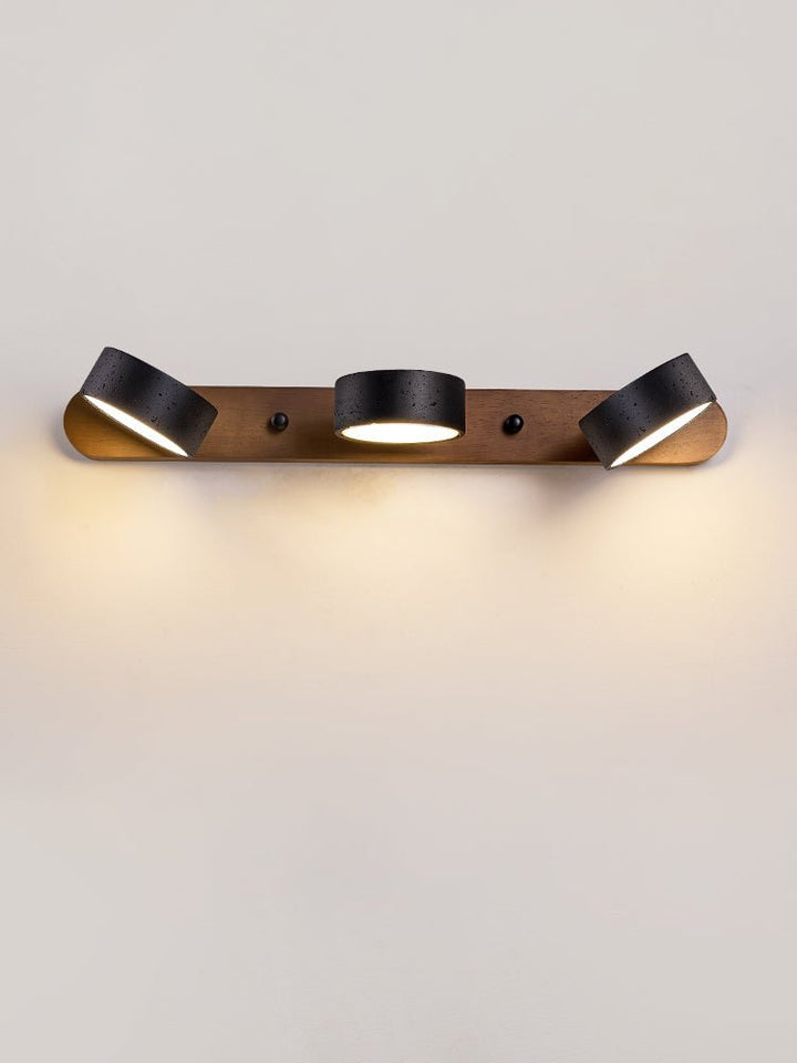 Svart Travertin Duo Vägglampa