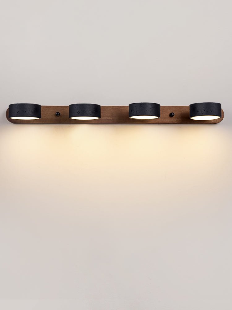 Svart Travertin Duo Vägglampa