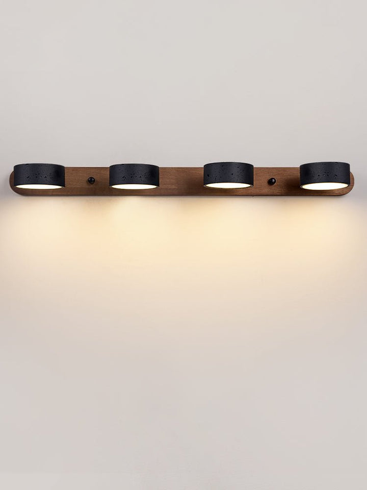 Svart Travertin Duo Vägglampa