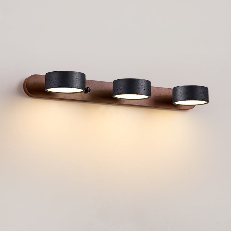 Svart Travertin Duo Vägglampa