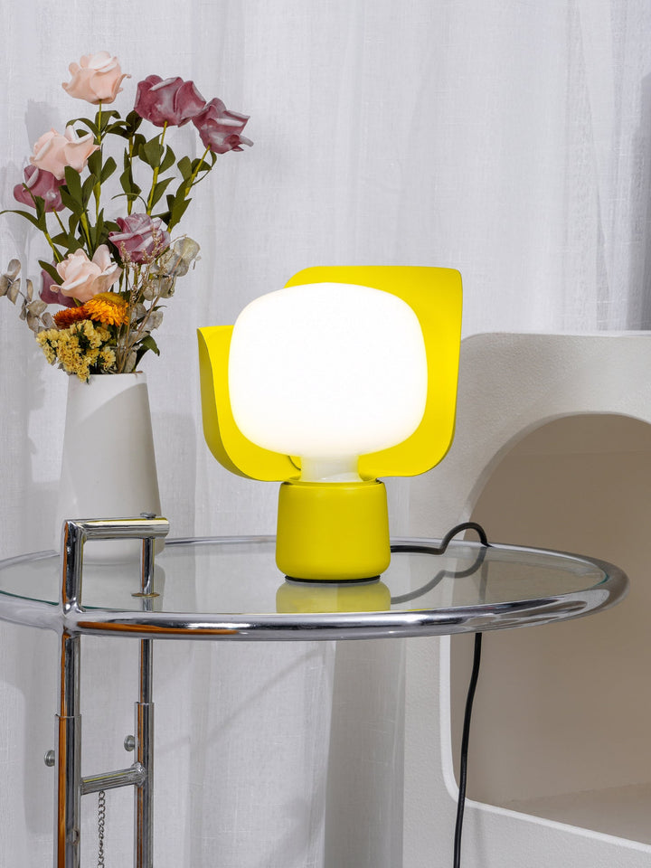 Petalformad Glasbordslampa