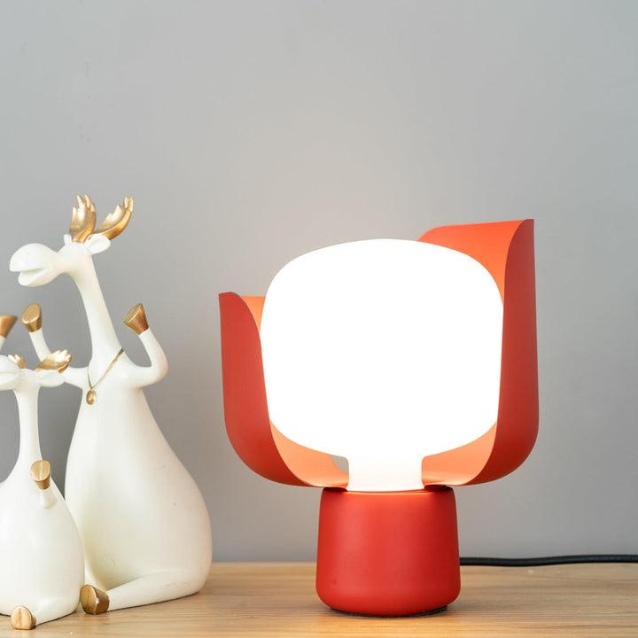 Petalformad Glasbordslampa