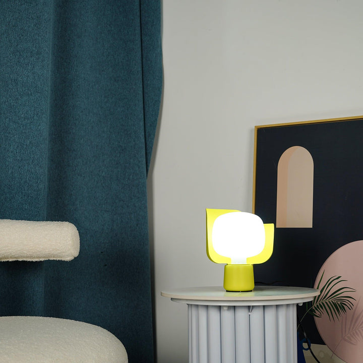 Petalformad Glasbordslampa