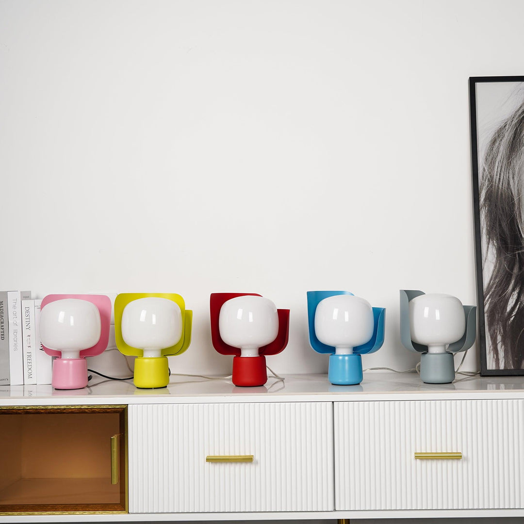 Petalformad Glasbordslampa