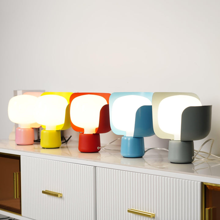 Petalformad Glasbordslampa