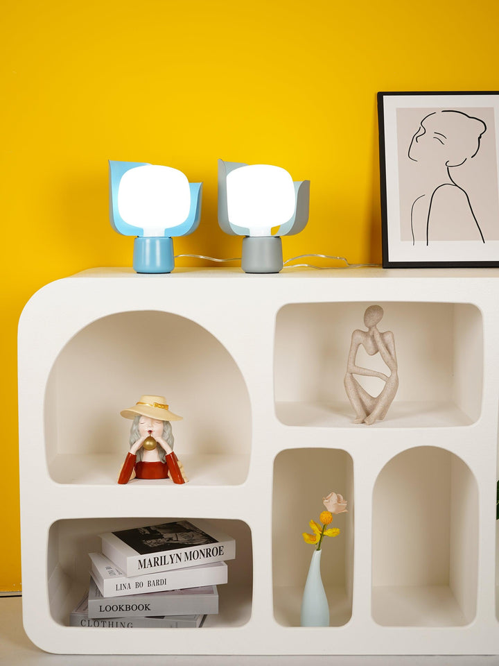Petalformad Glasbordslampa