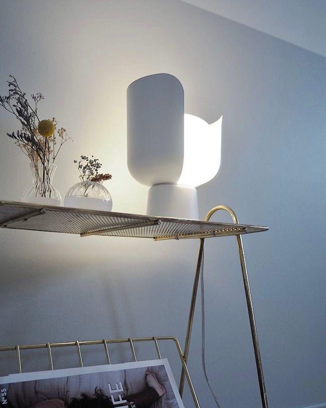 Petalformad Glasbordslampa