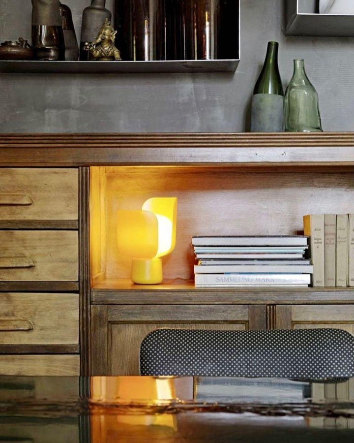 Petalformad Glasbordslampa