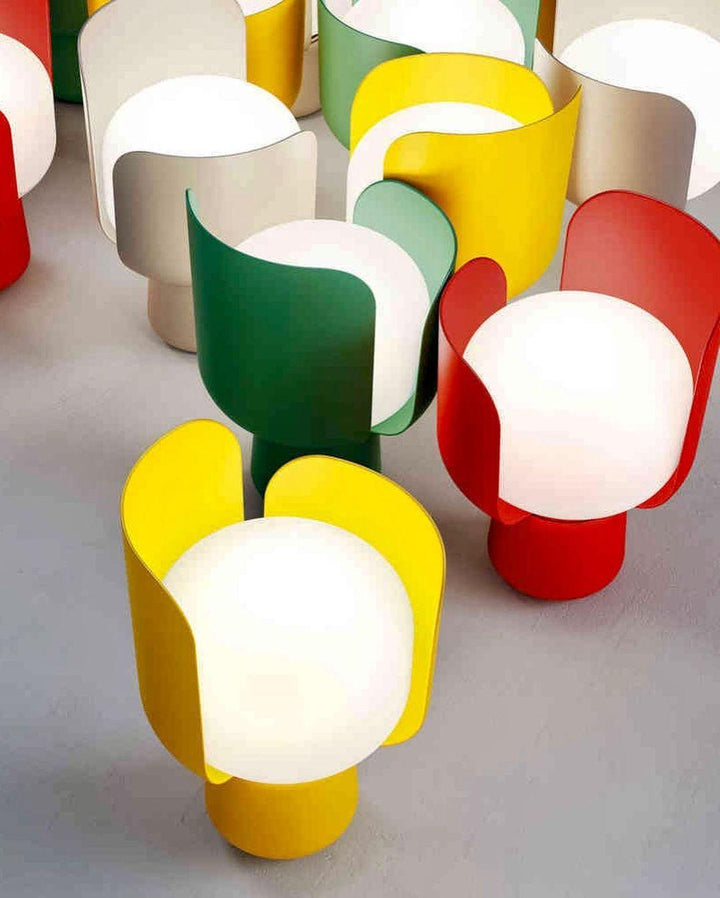 Petalformad Glasbordslampa