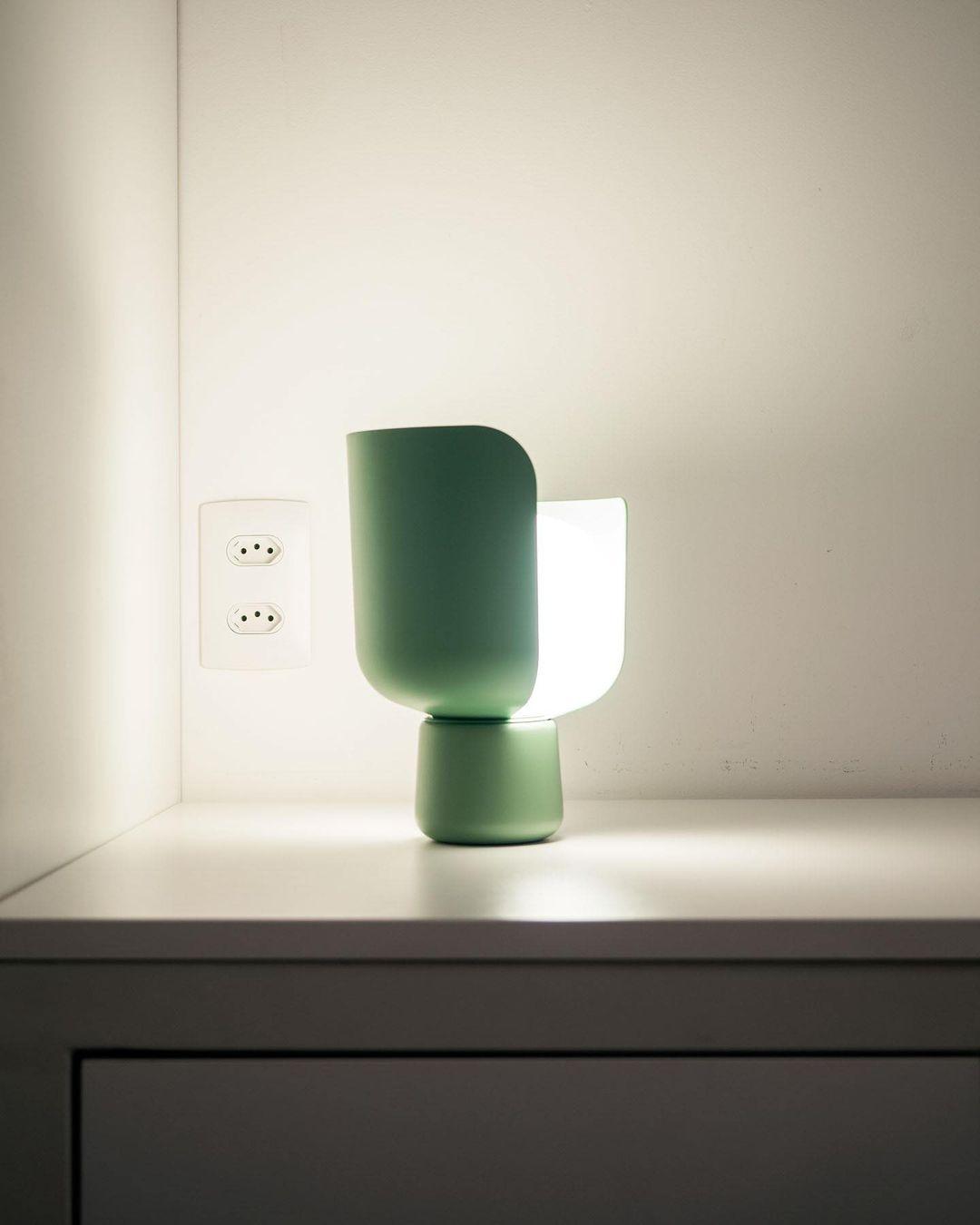 Petalformad Glasbordslampa