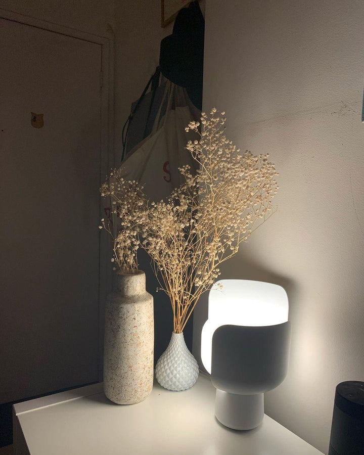 Petalformad Glasbordslampa