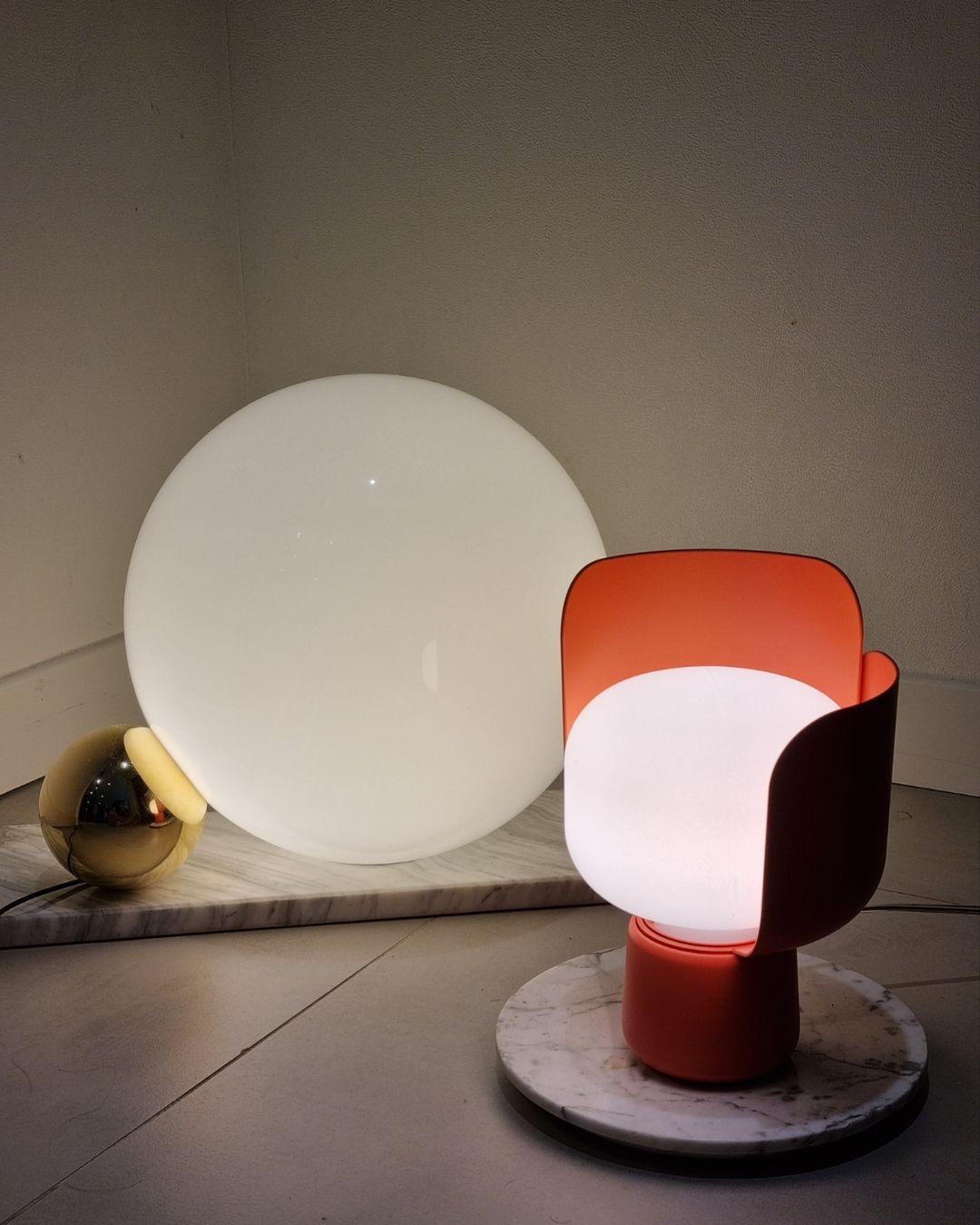 Petalformad Glasbordslampa