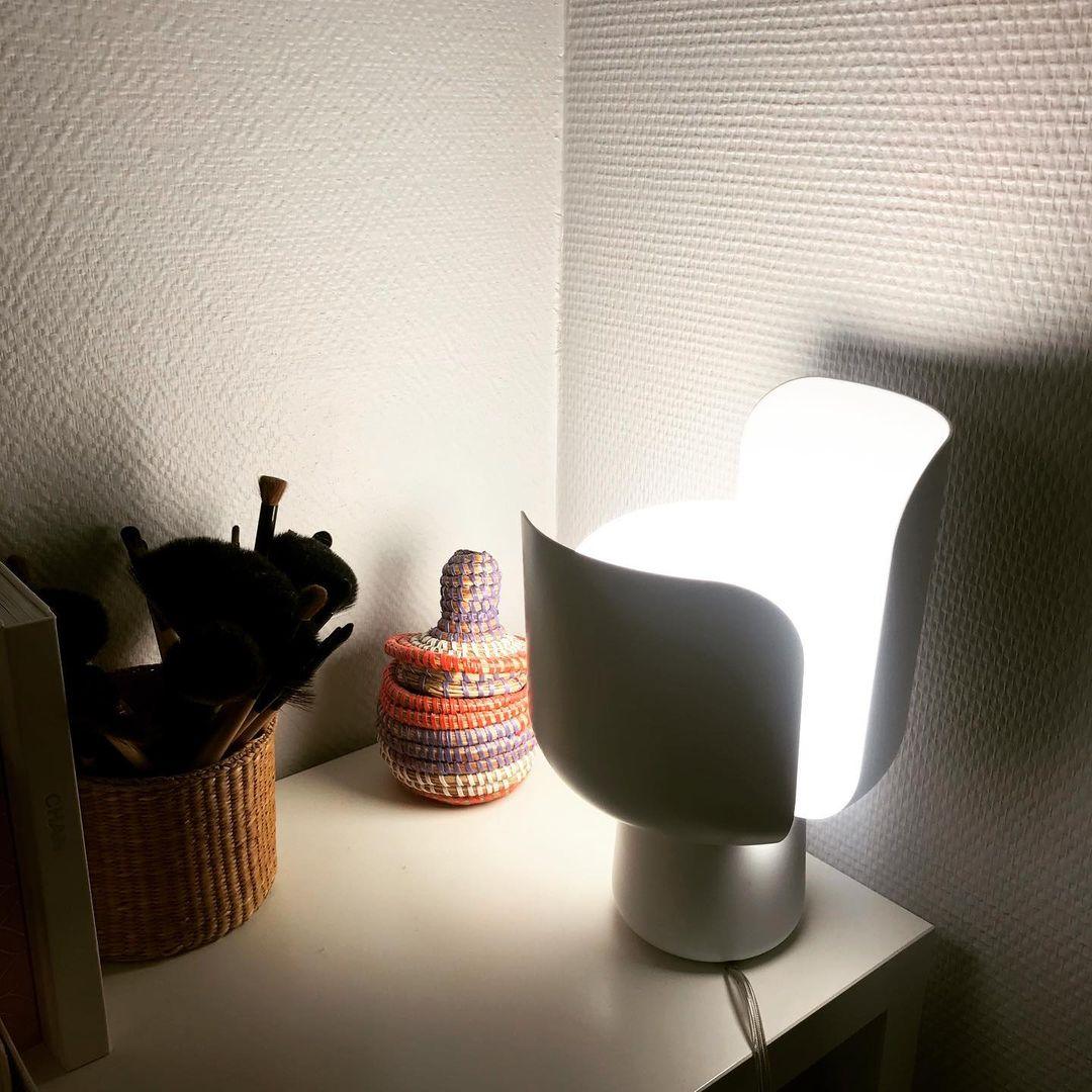 Petalformad Glasbordslampa