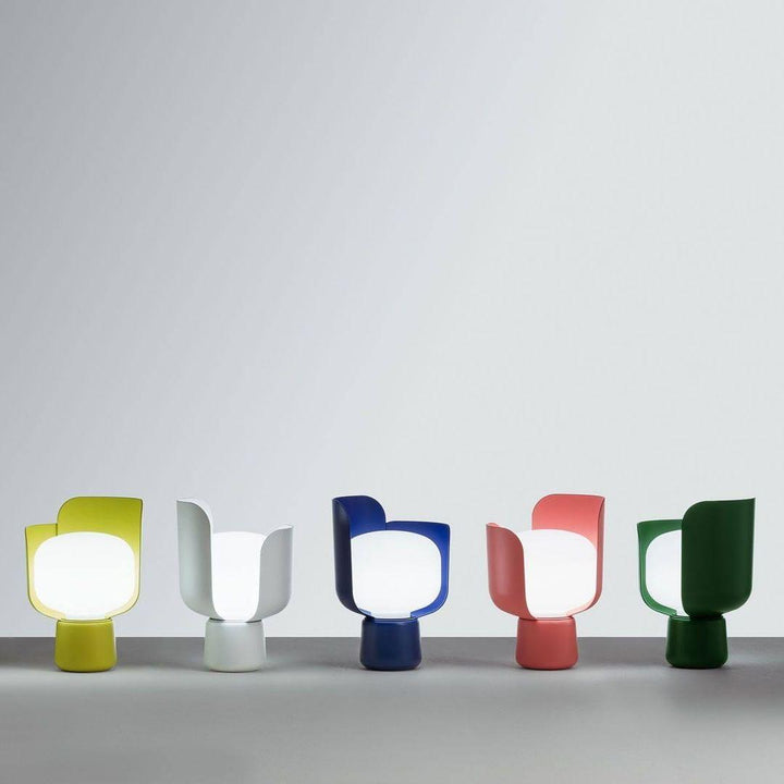 Petalformad Glasbordslampa