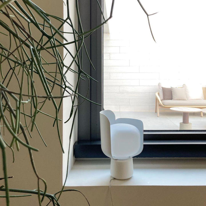 Petalformad Glasbordslampa