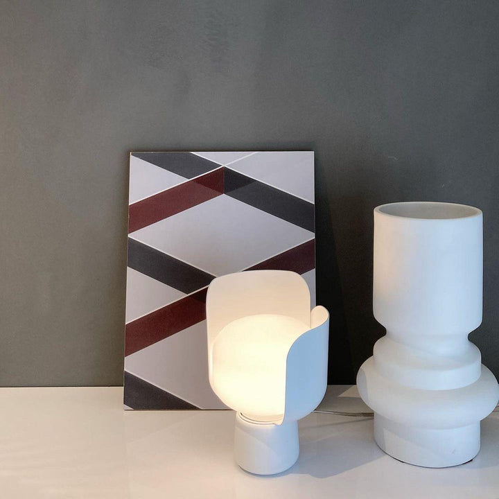 Petalformad Glasbordslampa