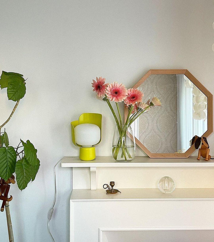 Petalformad Glasbordslampa