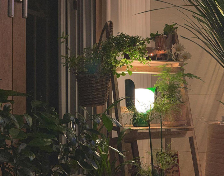 Petalformad Glasbordslampa