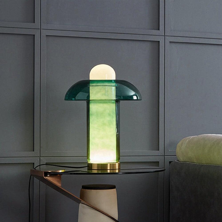 Glas Svamp Bordslampa