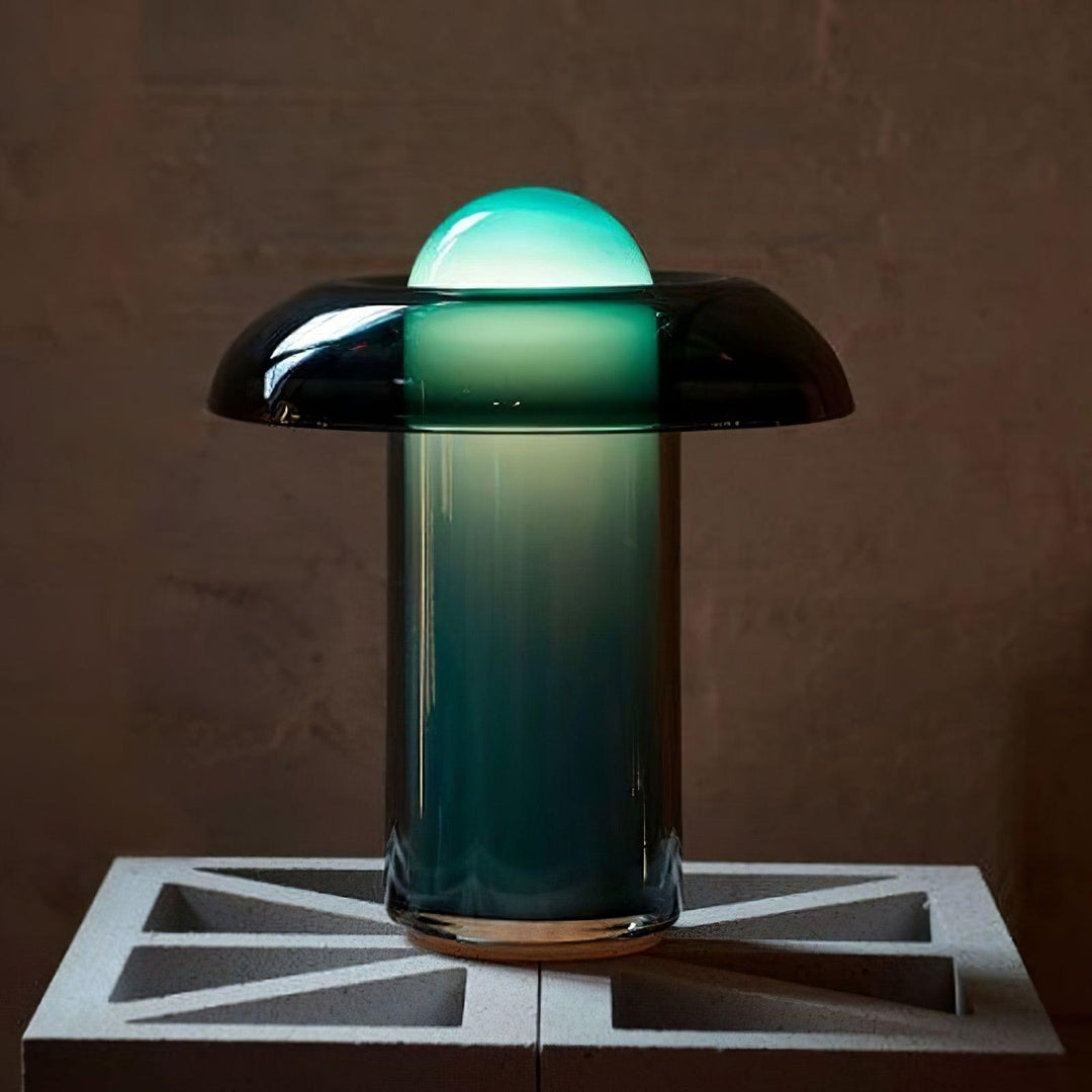 Glas Svamp Bordslampa