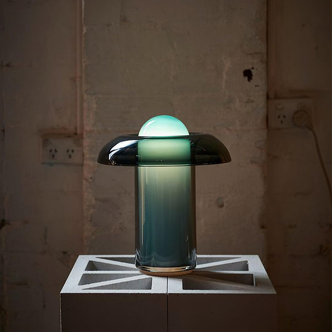 Glas Svamp Bordslampa
