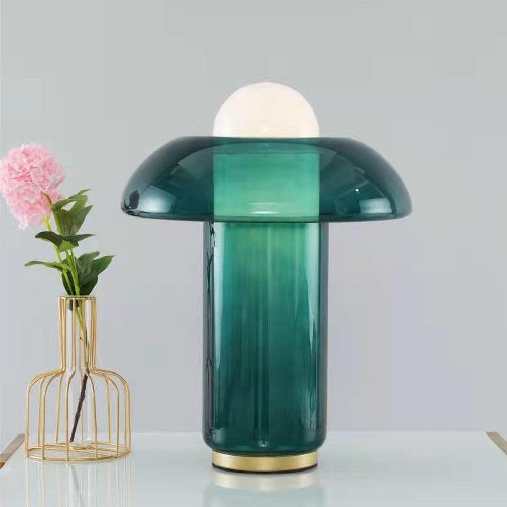 Glas Svamp Bordslampa
