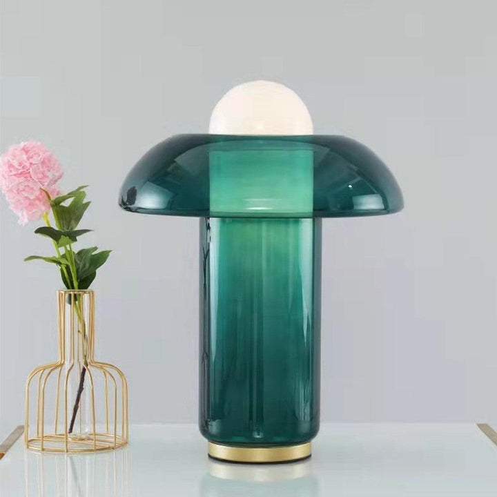 Glas Svamp Bordslampa