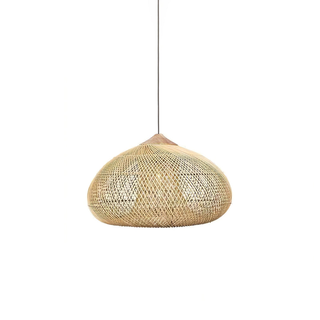 Flätad Rattan Pendellampa