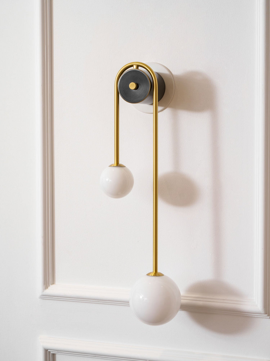Messingsbåge Vägglampa