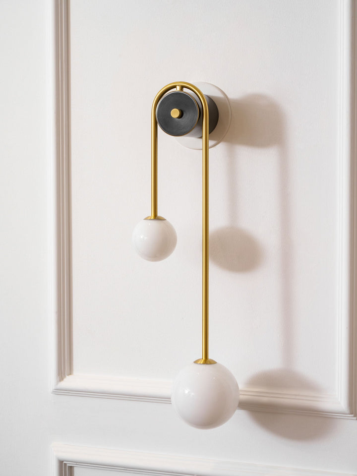 Messingsbåge Vägglampa