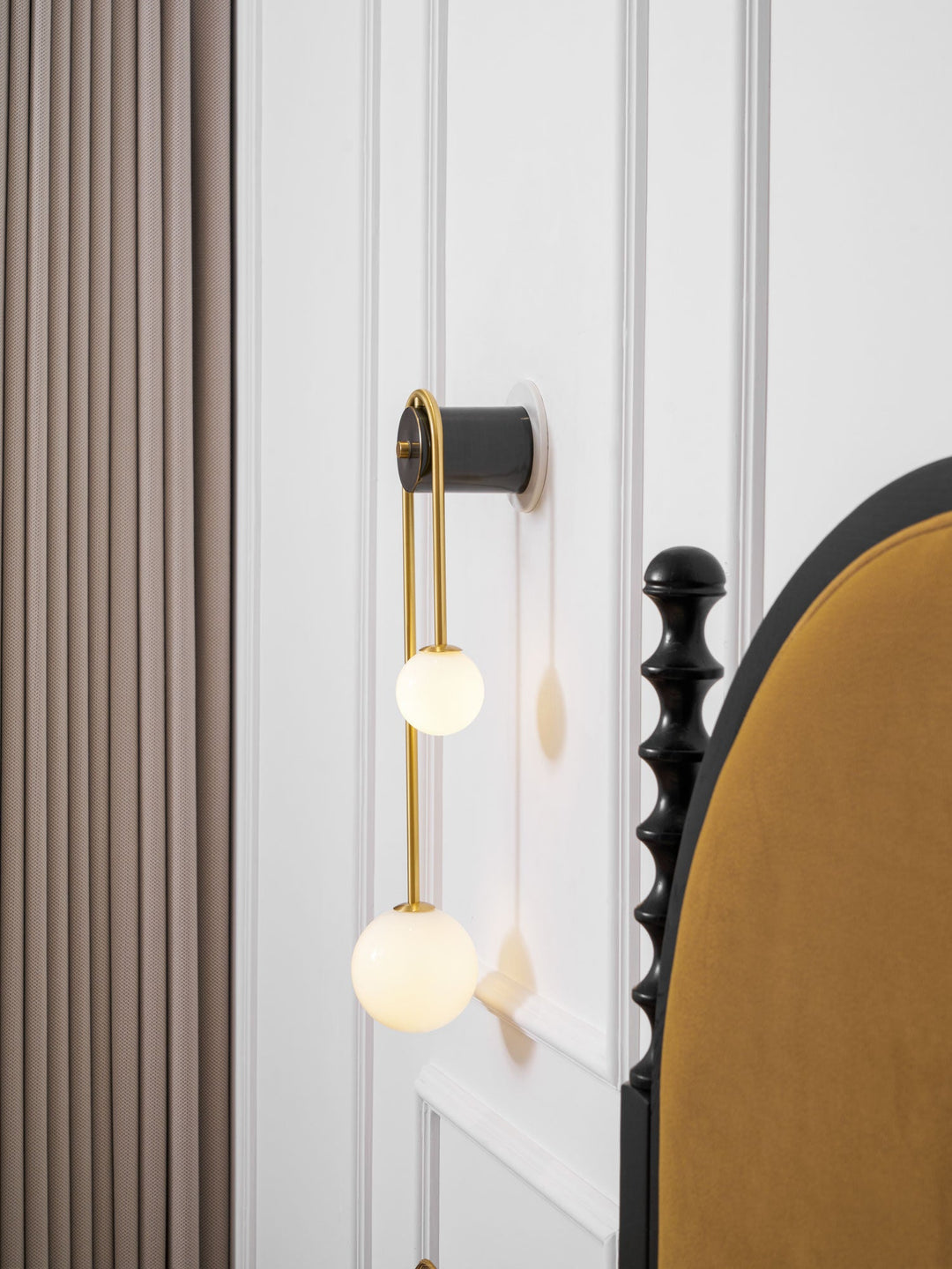 Messingsbåge Vägglampa