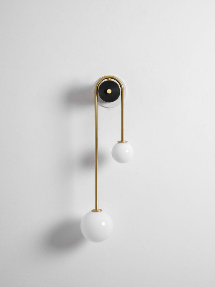 Messingsbåge Vägglampa