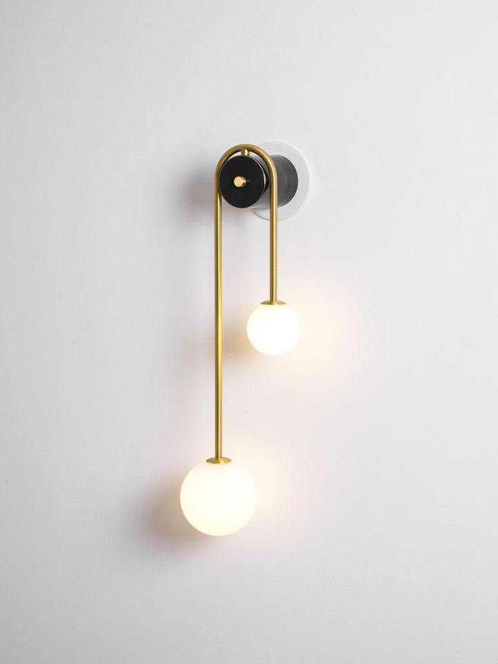Messingsbåge Vägglampa