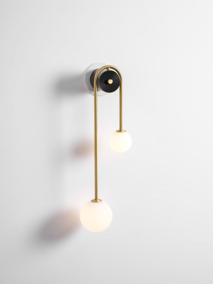 Messingsbåge Vägglampa