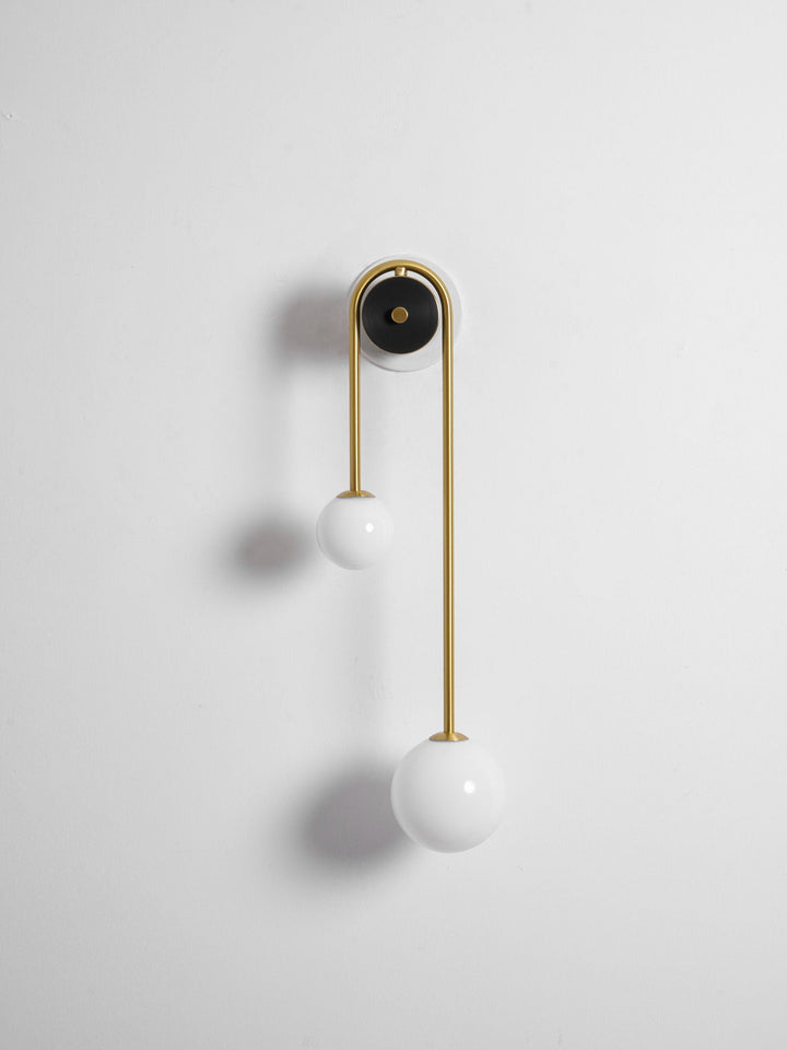 Messingsbåge Vägglampa
